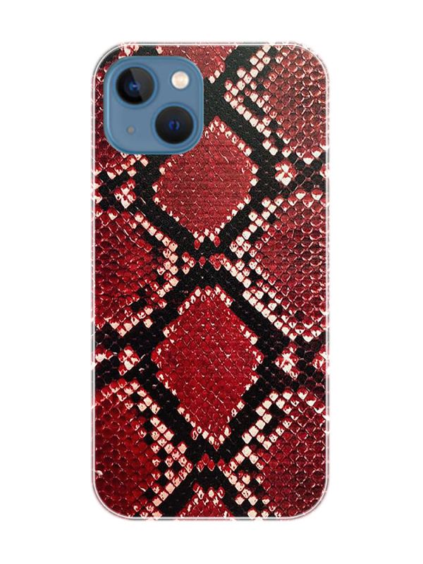 Захисна плівка Шкіра пітона (червона) на задню панель для iPhone 13