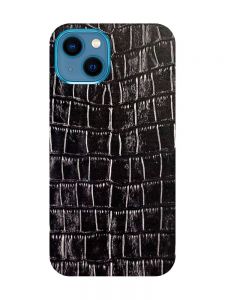 Захисна плівка Шкіра крокодила (чорна) на задню панель для iPhone 13 mini