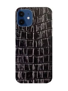 Захисна плівка Шкіра крокодила (чорна) на задню панель для iPhone 12 mini