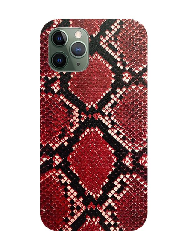 Захисна плівка Шкіра пітона (червона) на задню панель для iPhone 12 Pro