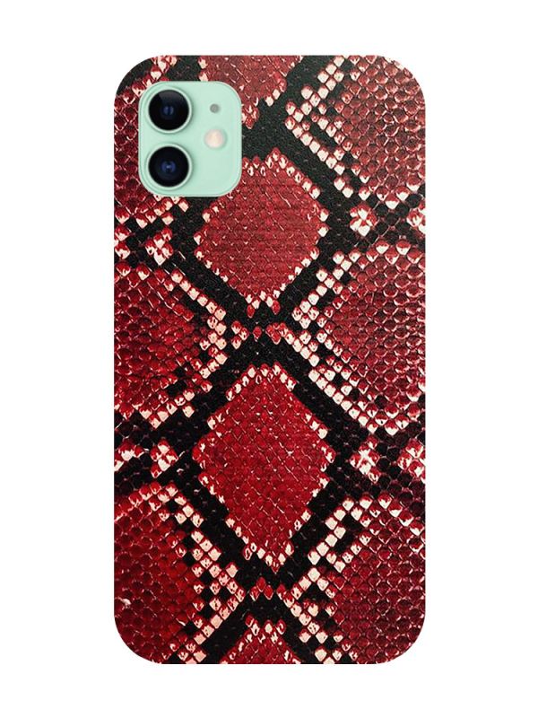 Захисна плівка Шкіра пітона (червона) на задню панель для iPhone 11