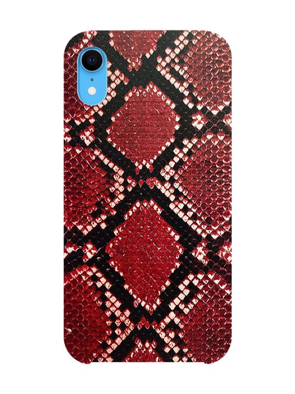 Захисна плівка Шкіра пітона (червона) на задню панель для iPhone XR