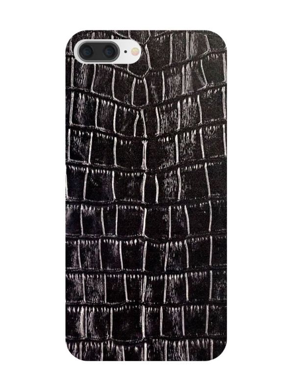 Захисна плівка Шкіра крокодила (чорна) на задню панель для iPhone 8 Plus