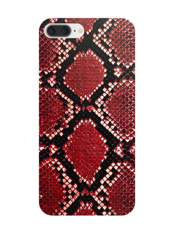 Захисна плівка Шкіра пітона (червона) на задню панель для iPhone 8 Plus