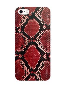Захисна плівка Шкіра пітона (червона) на задню панель для iPhone 5