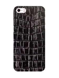 Захисна плівка Шкіра крокодила (чорна) на задню панель для iPhone 5s