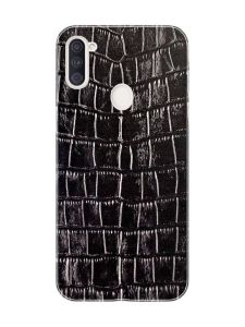 Захисна плівка Шкіра крокодила (чорна) на задню панель для Samsung A11
