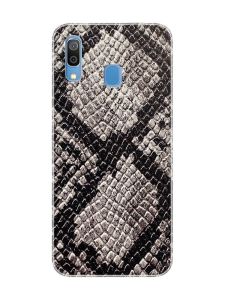 Захисна плівка Шкіра пітона (сіра) на задню панель для Samsung A30 (2019) A305/А20 (2019) А205