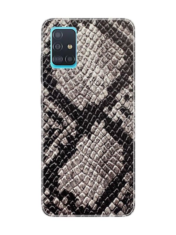 Захисна плівка Шкіра пітона (сіра) на задню панель для Samsung A51 (2020)/A515