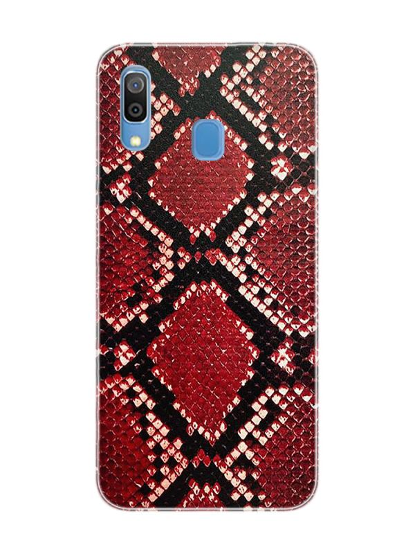 Захисна плівка Шкіра пітона (червона) на задню панель для Samsung A30 (2019) A305/А20 (2019) А205
