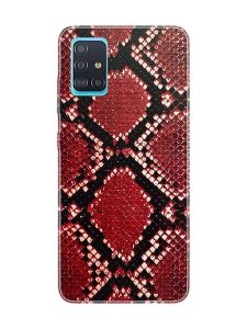 Захисна плівка на задню панель для Samsung A51 (2020)/A515 :: Шкіра пітона (червона)