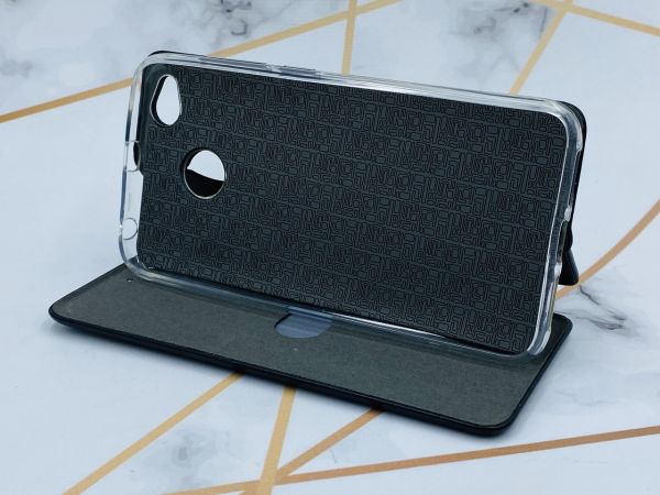 Чохол-книжка з малюнком для Xiaomi Redmi 4X Чорний :: Скибки кавуна (принт 342)
