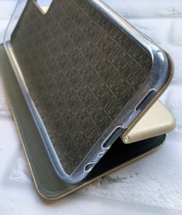 Чохол-книжка з малюнком для Samsung Galaxy A03s Золотий :: Скибки кавуна (принт 342)