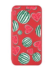 Чохол-книжка з малюнком для Xiaomi Redmi 9 Червоний  :: Кавуни сердечка (принт 343)