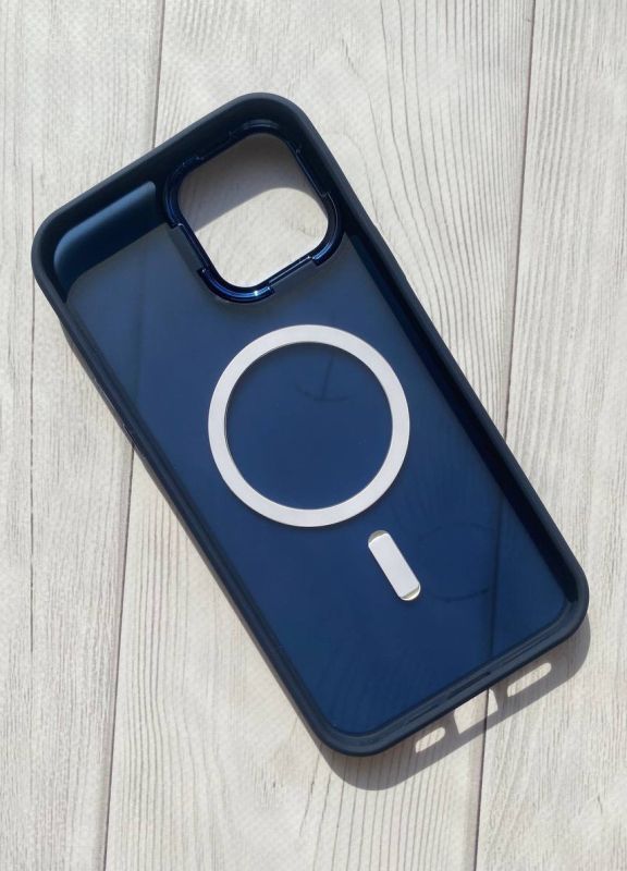 Матовий чохол Soft Touch на iPhone 13 Pro Max із підтримкою MagSafe :: Синій