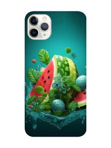 Матовий чохол з червоними боками на iPhone 11 Pro Max (6.5) :: Кавунова фантазія (принт 337)