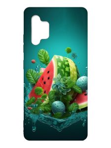 Матовий чохол з червоними боками на Samsung Galaxy A32 :: Кавунова фантазія (принт 337)