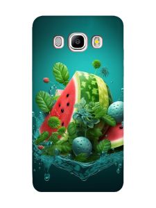 Матовий чохол з червоними боками на Samsung Galaxy J5 (2016) J510 :: Кавунова фантазія (принт 337)