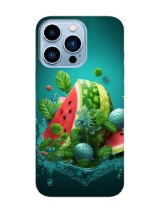 Матовий чохол з рожевими боками на Apple iPhone 13 Pro Max :: Кавунова фантазія (принт 337)