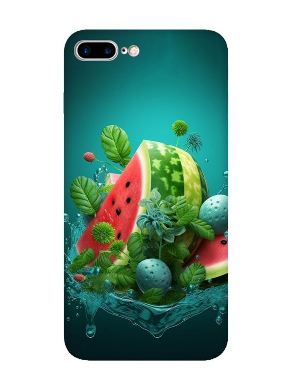 Матовий чохол з рожевими боками на iPhone 7 Plus/8 Plus :: Кавунова фантазія (принт 337)