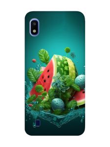 Матовий чохол з рожевими боками на Samsung Galaxy A10 (2019) A105 :: Кавунова фантазія (принт 337)