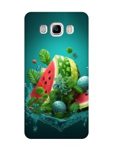 Матовий чохол з рожевими боками на Samsung Galaxy J7(2016) J710 :: Кавунова фантазія (принт 337)