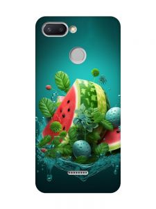 Матовий чохол з рожевими боками на Xiaomi Redmi 6 :: Кавунова фантазія (принт 337)