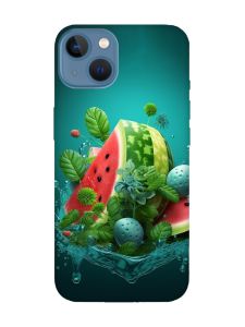 Матовий чохол з чорними боками на Apple iPhone 13 :: Кавунова фантазія (принт 337)