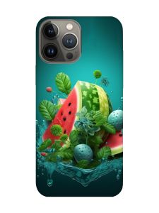 Матовий чохол з чорними боками на Apple iPhone 13 Pro :: Кавунова фантазія (принт 337)