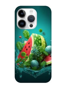 Матовий чохол з чорними боками на Apple iPhone 14 Pro :: Кавунова фантазія (принт 337)