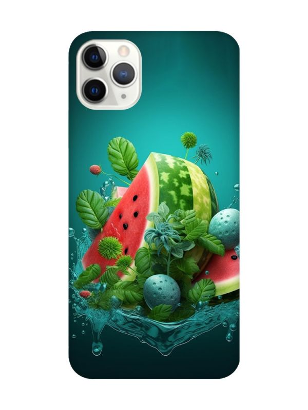Матовий чохол з чорними боками на iPhone 11 Pro Max (6.5) :: Кавунова фантазія (принт 337)