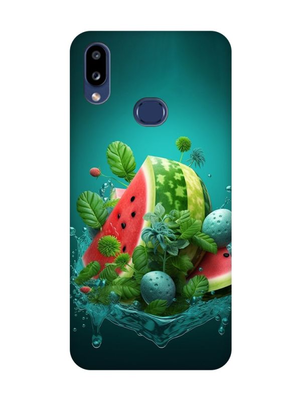 Матовий чохол з чорними боками на Samsung Galaxy A10ѕ A107 :: Кавунова фантазія (принт 337)