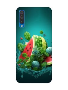 Матовий чохол з чорними боками на Samsung Galaxy A50 (2019) A505 :: Кавунова фантазія (принт 337)