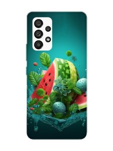 Матовий чохол з чорними боками на Samsung Galaxy A53 4G/5G :: Кавунова фантазія (принт 337)