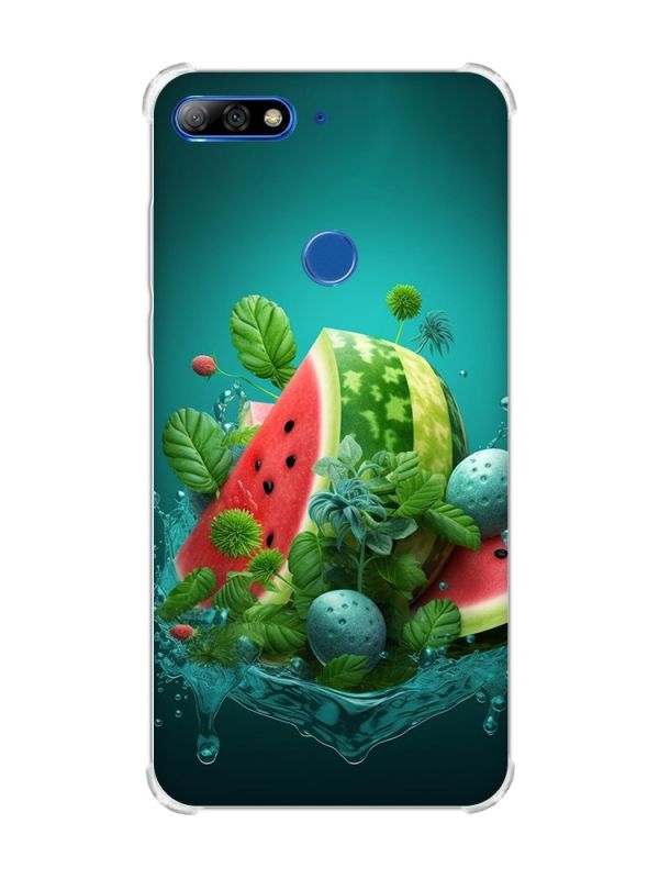 Чохол з потовщеними кутами на Huawei Y7 2018/Y7 Prime 2018 :: Кавунова фантазія (принт 337)