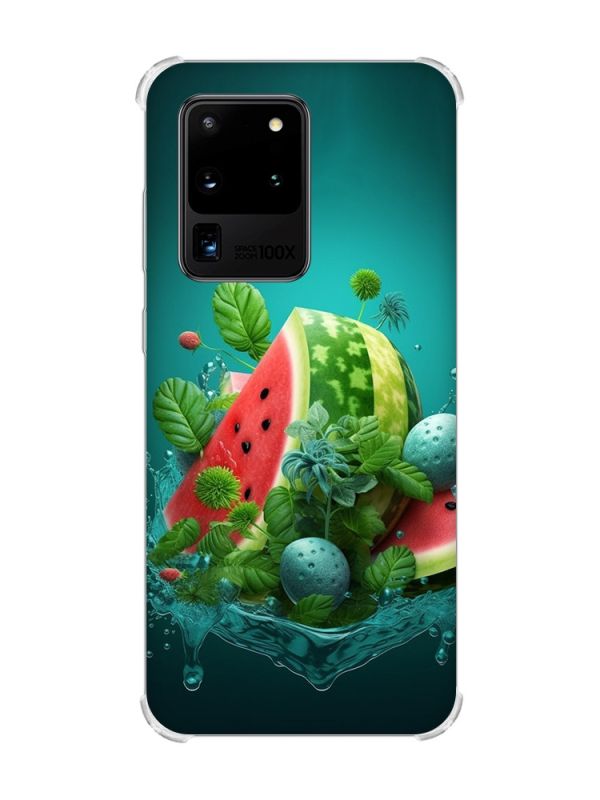 Чохол з потовщеними кутами на Samsung Galaxy S20 Ultra :: Кавунова фантазія (принт 337)