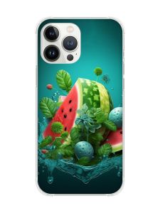 Чохол із потовщеними кутами на iPhone 14 Pro Max :: Кавунова фантазія (принт 337)