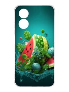 Чохол із потовщеними кутами на Oppo A17 :: Кавунова фантазія (принт 337)