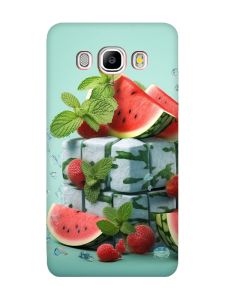 Матовий чохол з червоними боками на Samsung Galaxy J5 (2016) J510 :: Кавунова свіжість (принт 338)