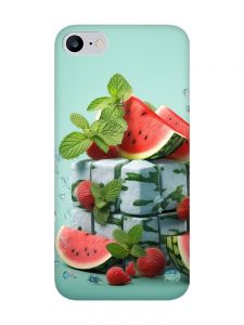 Матовий чохол з рожевими боками на iPhone 7 / 8 :: Кавунова свіжість (принт 338)