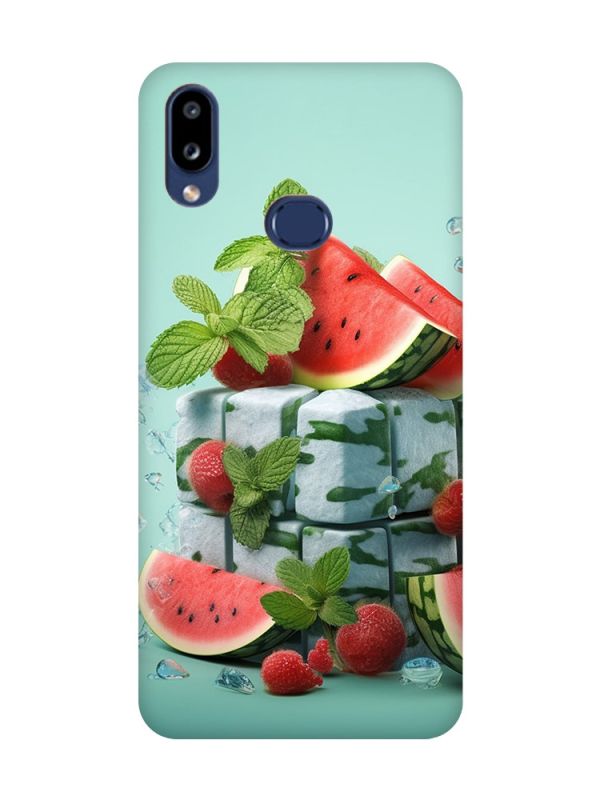 Матовий чохол з рожевими боками на Samsung Galaxy A10s (A107) :: Кавунова свіжість (принт 338)