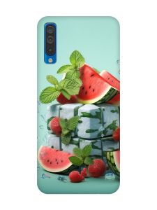 Матовий чохол з чорними боками на Samsung Galaxy A50 (2019) A505 :: Кавунова свіжість (принт 338)