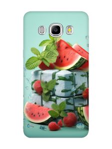 Матовий чохол з чорними боками на Samsung Galaxy J5(2016) J510 :: Кавунова свіжість (принт 338)