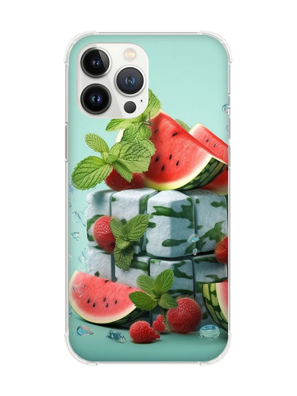 Чохол із потовщеними кутами на iPhone 14 Pro :: Кавунова свіжість (принт 338)