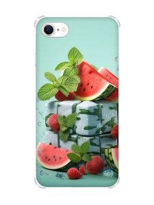 Чохол з потовщеними кутами на iPhone 7/ 7s/ 8/ 8s :: Кавунова свіжість (принт 338)