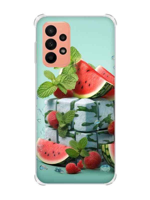 Чохол з потовщеними кутами на Samsung Galaxy A23 :: Кавунова свіжість (принт 338)