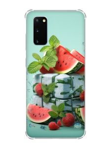 Чохол із потовщеними кутами на Samsung Galaxy S20 Plus :: Кавунова свіжість (принт 338)