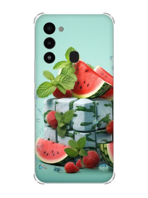 Чохол з потовщеними кутами на TECNO Spark Go 2022 :: Кавунова свіжість (принт 338)