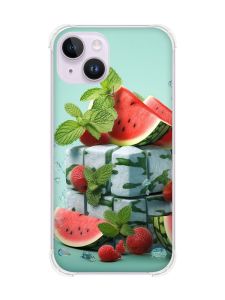 Чохол із потовщеними кутами на iPhone 14 :: Кавунова свіжість (принт 338)