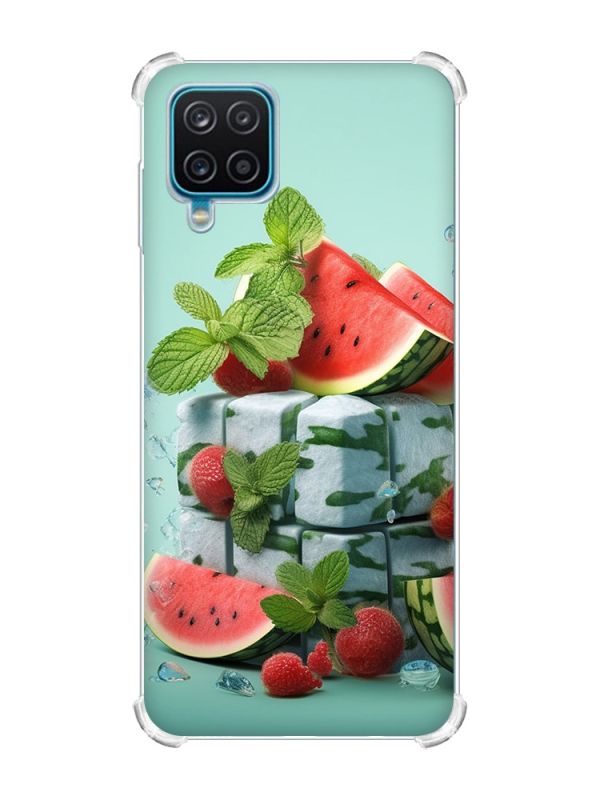 Чохол з потовщеними кутами на Samsung A12 4G :: Кавунова свіжість (принт 338)